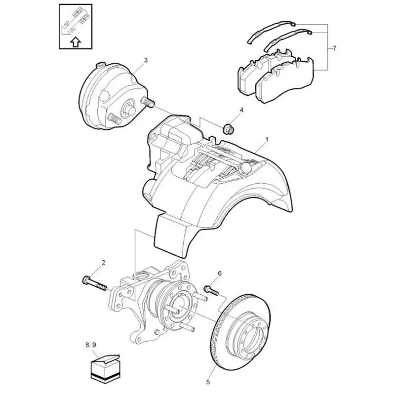 Brake Pad Kit 21352573 20568712 for Renault Volvo Truck FE FL - KUDUPARTS