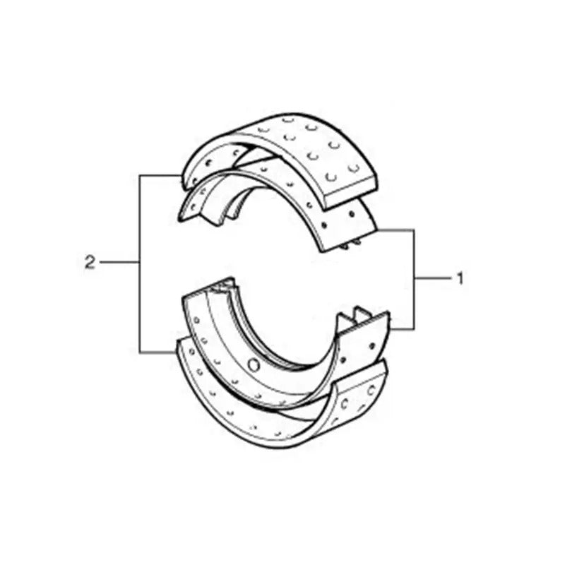 Brake Pad Kit 3095177 for Volvo Truck F10 F12 F16 FH FH12 FH16 FL10 FL12 FL6 FL7 FM10 FM12 - KUDUPARTS