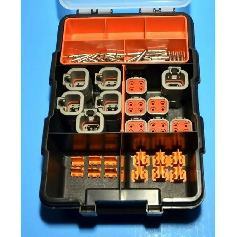 72 Pcs Deutsch DTP 4-Pin Connector Kit for 12-14 AWG Solid Contacts Kit