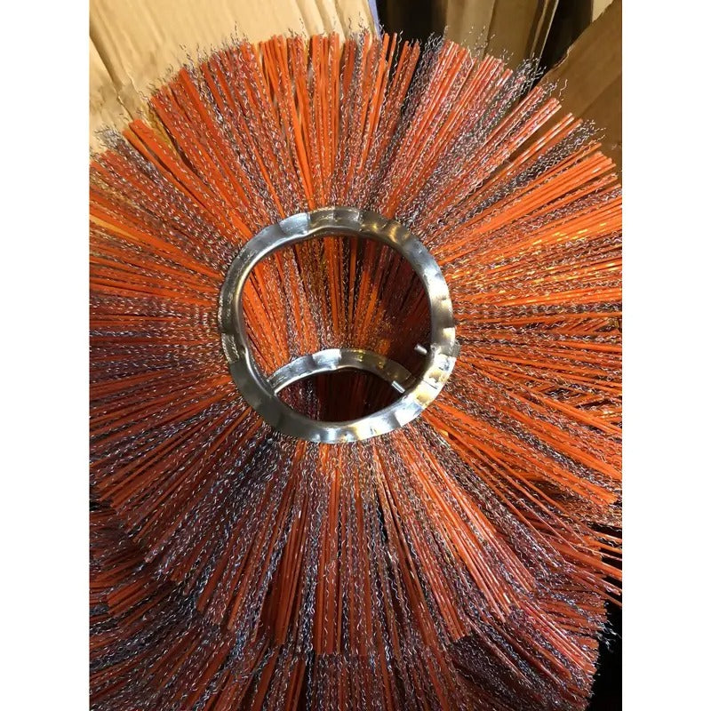 2 Pieces Poly and Wire Combo Sweeper Brush 6989142 for Bobcat