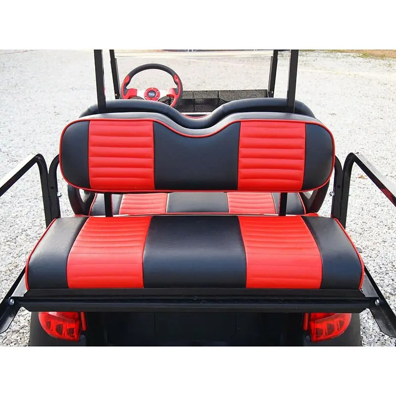 Red Golf Cart Seat Cover Front & Rear Set (4 PCS) for Club Car Precedent / Tempo - KUDUPARTS