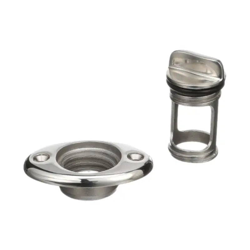 Aftermarket Seachoice 50-18661 Stainless Steel Marine Boat Garboard Drain & Plug for Boat Transoms Fish Wells Ice Chests
