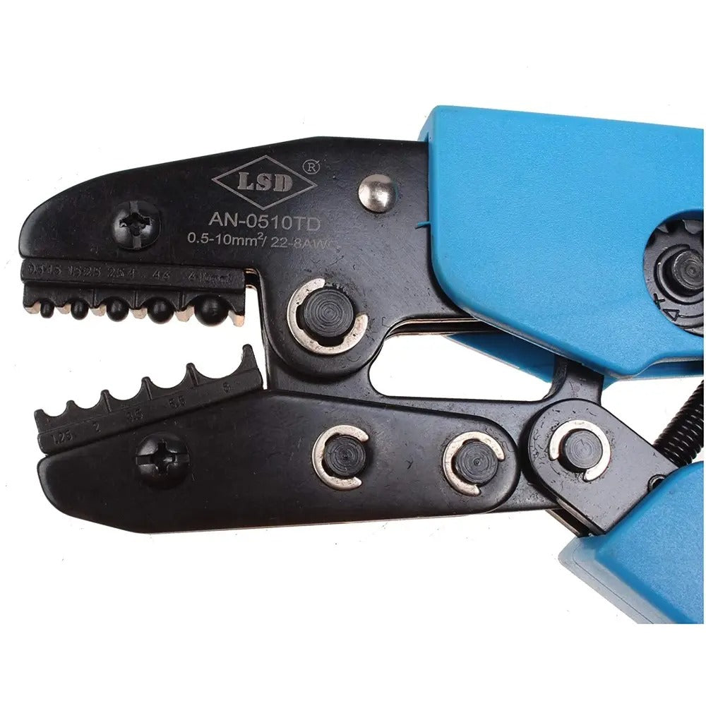 Ratcheting Crimper Tool for Non-insulated Terminals Cable Lugs Crimping Plier