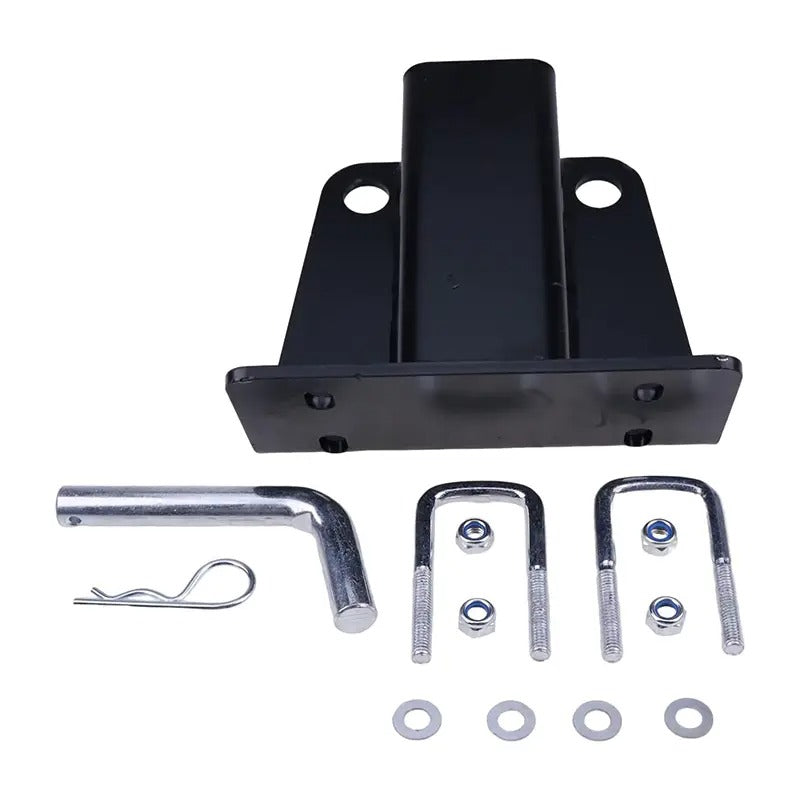 2 Inch Receiver Trailer Tow Hitch with Pins and Clips Kit for Kawasaki Mule 600 610 4x4 SX KAF400 - KUDUPARTS