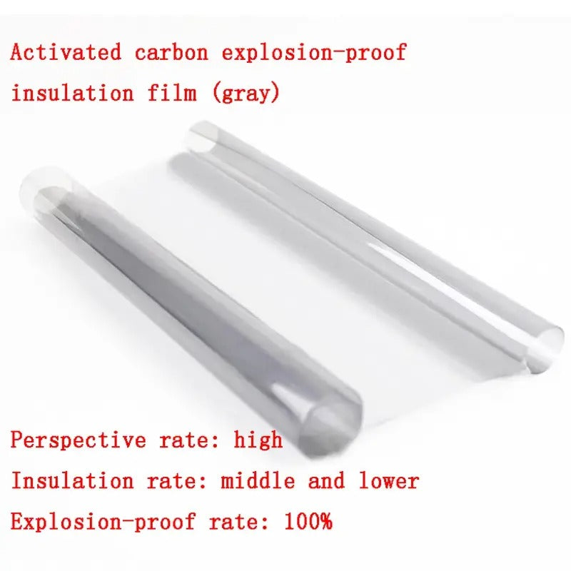 Film isolant et protecteur anti-explosion pour vitres d'excavatrices Komatsu, Caterpillar, Hitachi, Volvo, Doosan, Daewoo, Kobelco et Hyundai