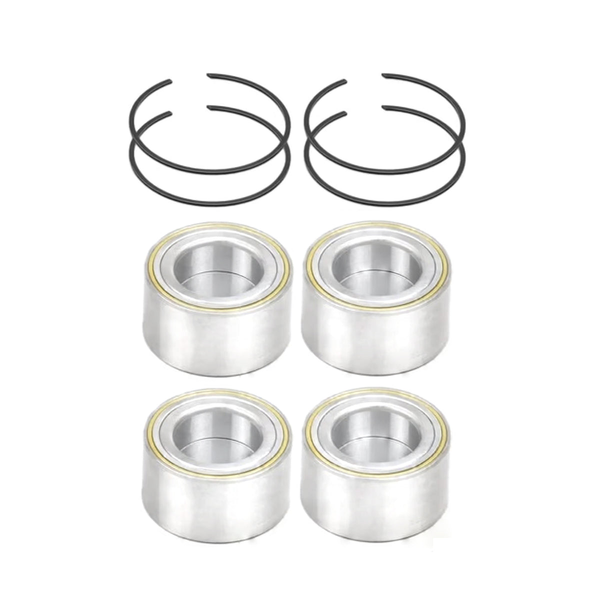 4 Pieces Front & Rear Wheel Bearing & Circlip 3293370102 293350109 for Can-Am UTV Maverick X3 Max X 2017-2018 - KUDUPARTS