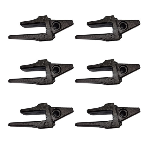 6pcs Bucket Tooth Adapter 2713-1220 for Komatsu Doosan Daewoo Excavator DX300LC DX520LC Solar 280LC-III 290LC-V 300LC-V - KUDUPARTS