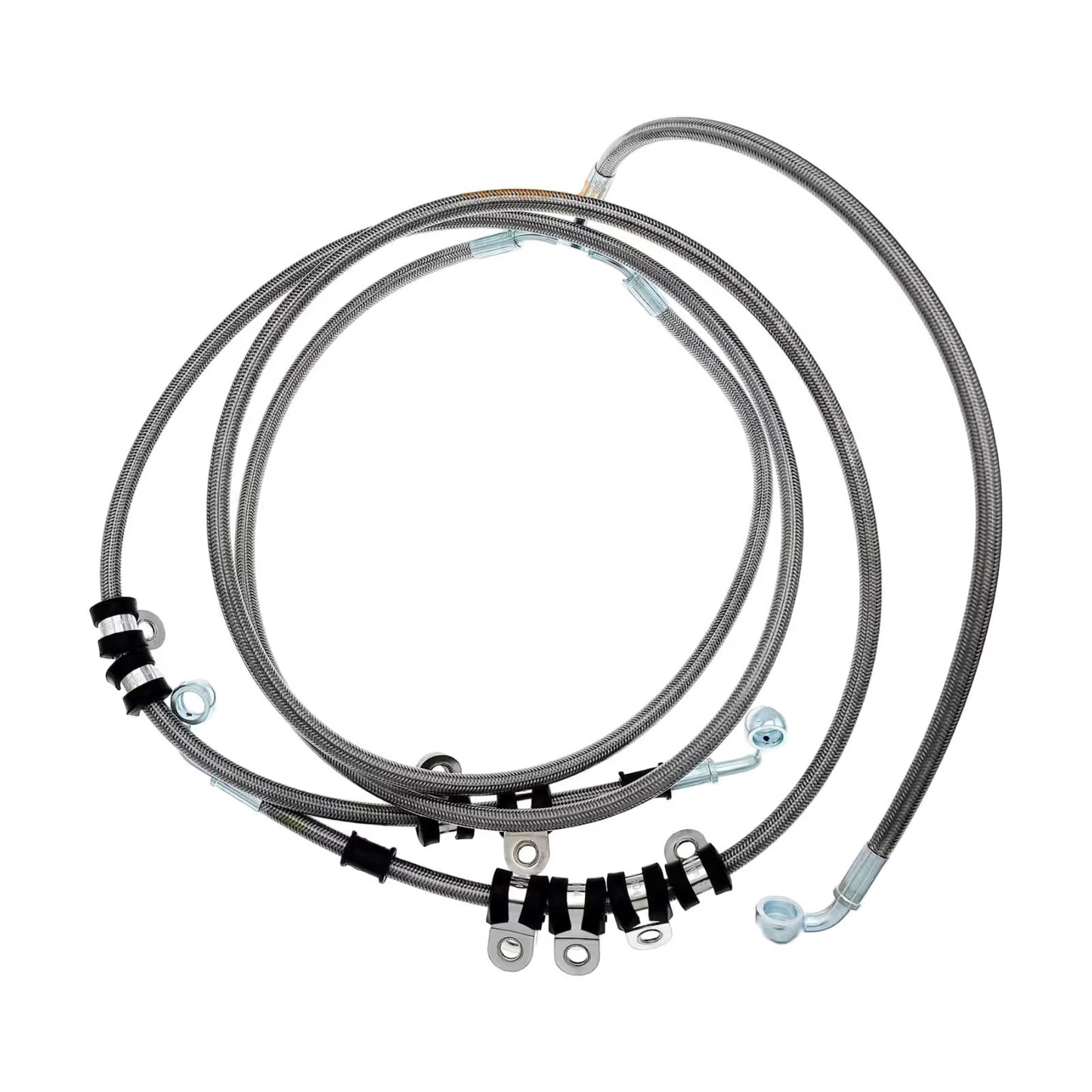 Front Braided Brake Hose Line Assembly 705601492 for Can-Am UTV Maverick X3 Turbo 2017-2023