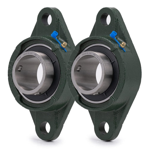 1-15/16" 2-Bolt Double Seal Oval Flange Bearing UCFL210-31 - KUDUPARTS