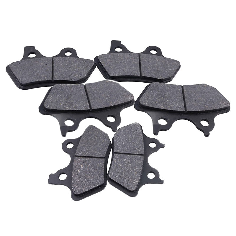 6 Pcs Front Rear Brake Pad FA400 for Harley-Davidson Motorcycle Dyna Sportster Softail Touring - KUDUPARTS