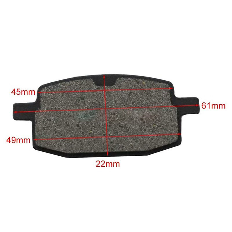 2 PCS Front Disc Brake Pads for Moped Scooter GY6 49cc 50cc - KUDUPARTS