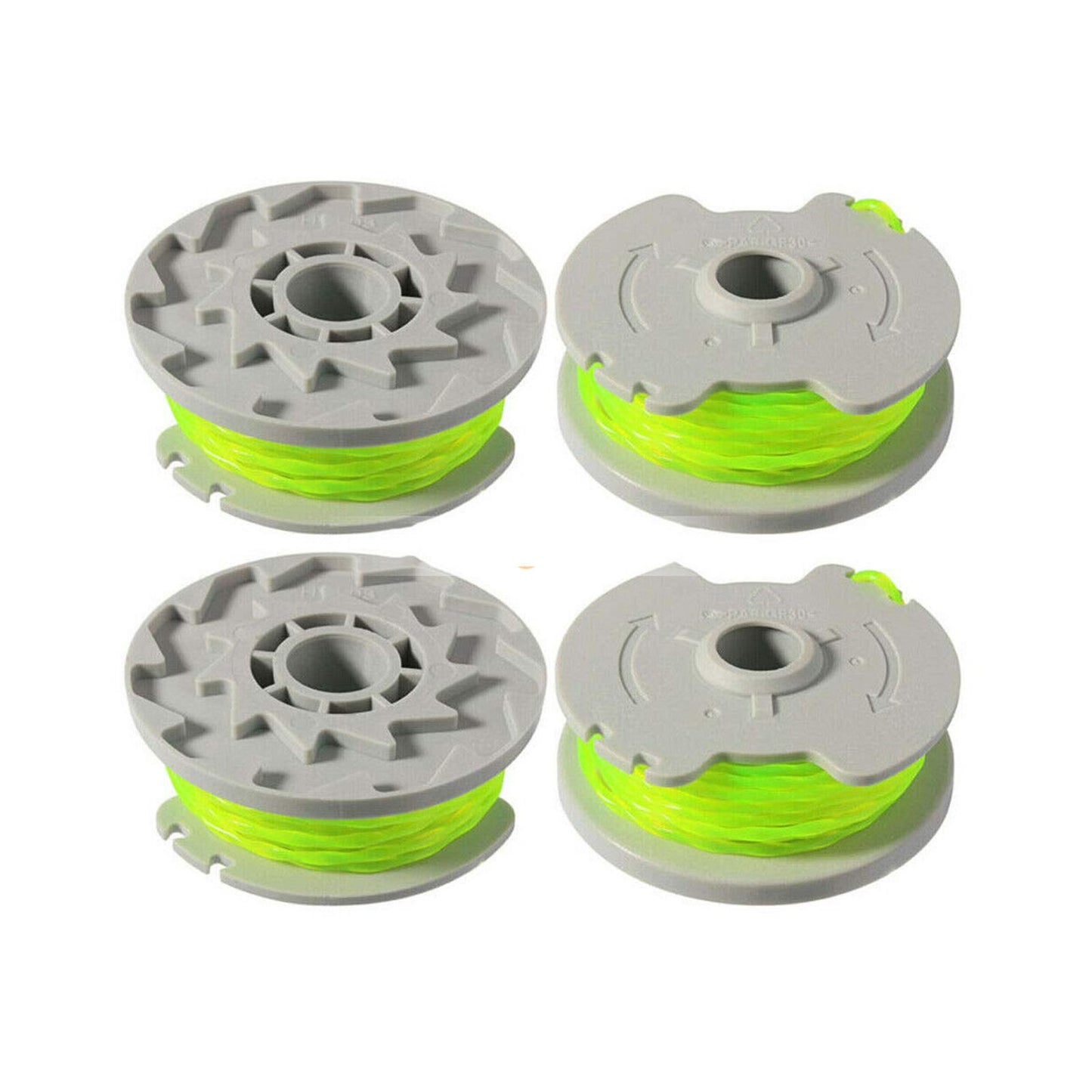 4 Pieces Spool & Line WA0014 for Worx Cordless String Trimmer WG168 WG190 WG191