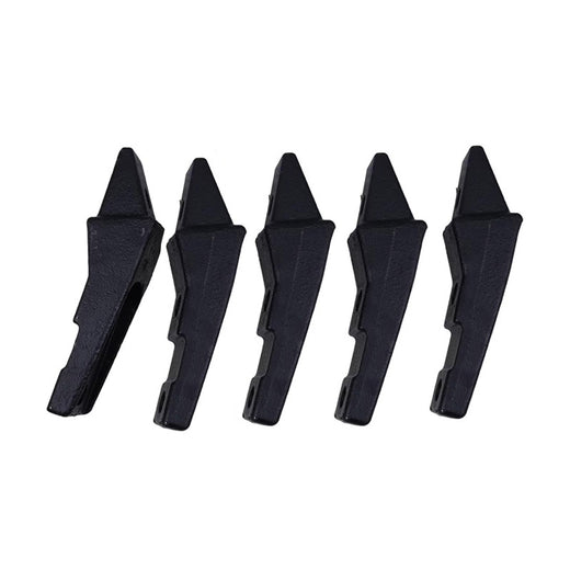 5 Pieces Bolt-On Shanks Teeth & Pins Assembly 6737322 for Many Bobcat Skid Steer Buckets - KUDUPARTS