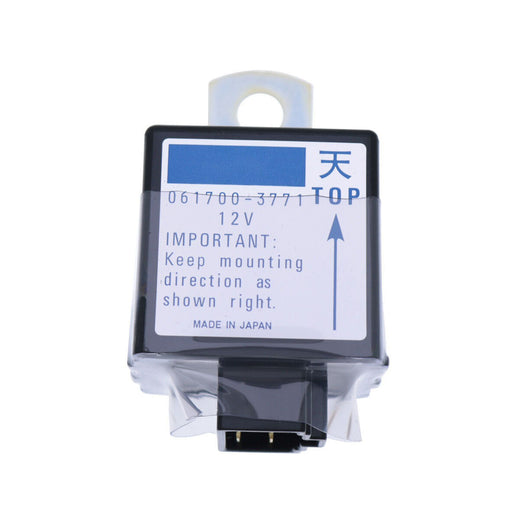 Time Delay Relay Solenoid 061700-3770 for Denso Kubota Engine Stop Relay 12V(Ship to US Only.) - KUDUPARTS