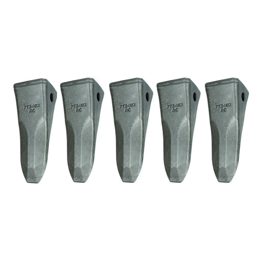 5PCS Bucket Tooth 7T-3402RC for Caterpillar CAT Excavator 231D 320B 320C 322N 325L 325B 325D 329D 330L 336D2 336F - KUDUPARTS