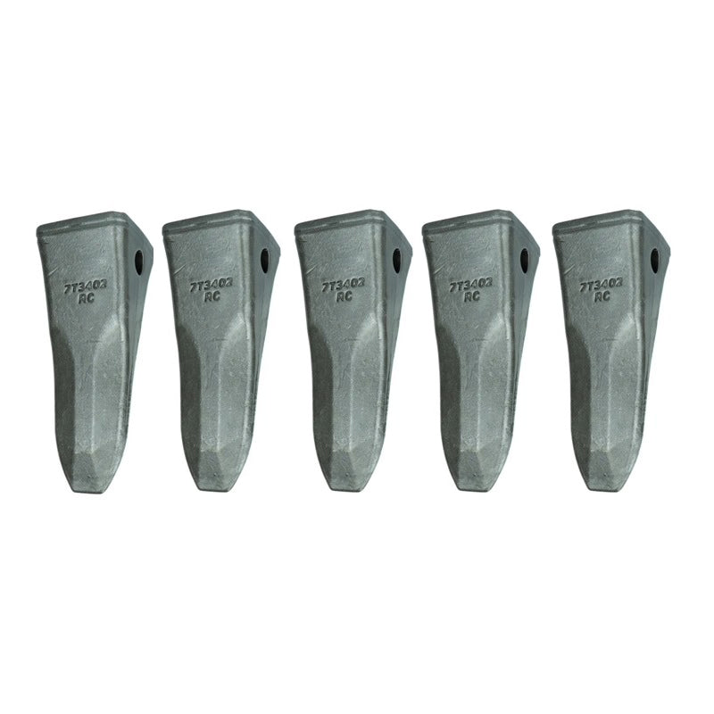 5PCS Bucket Tooth 7T-3402RC for Caterpillar CAT Excavator 231D 320B 320C 322N 325L 325B 325D 329D 330L 336D2 336F - KUDUPARTS