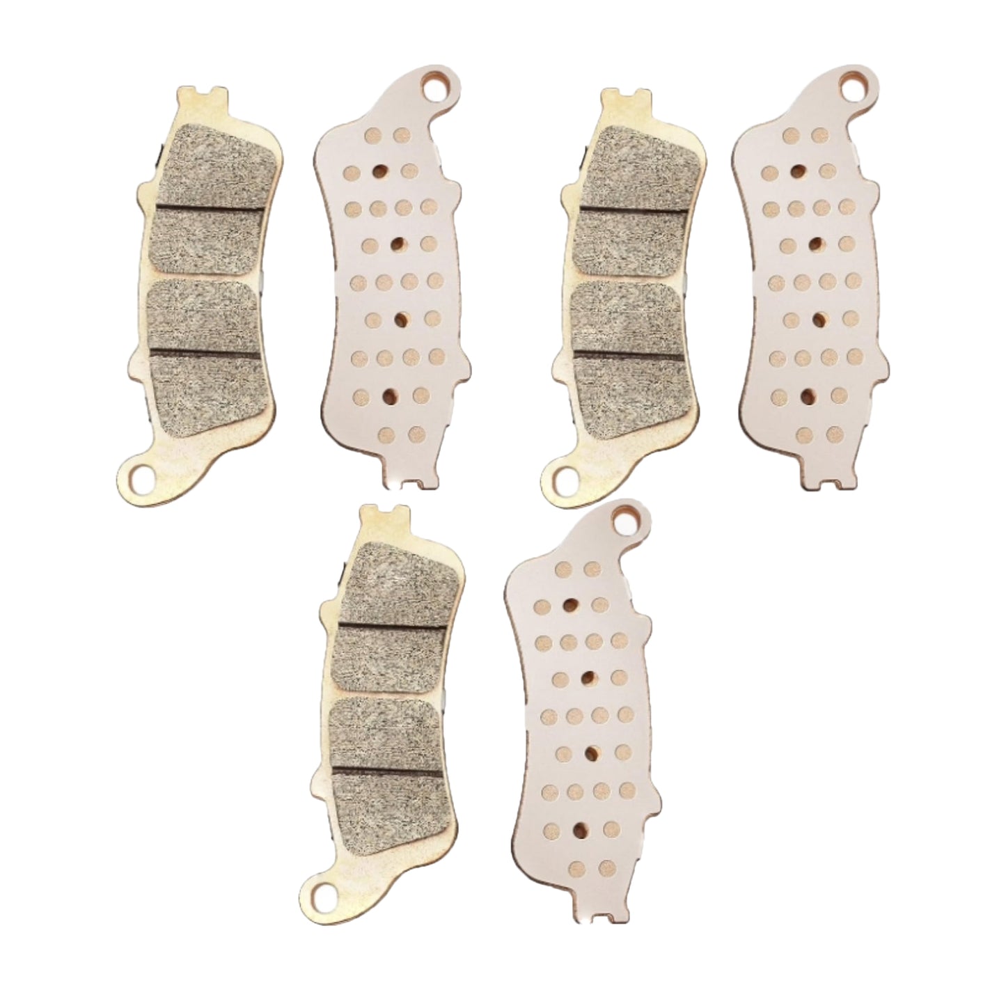 Jeu de plaquettes de frein 06435-MCV-016 pour motos Honda VTX1800C, VTX1800F, VTX1800N et VTX1800T