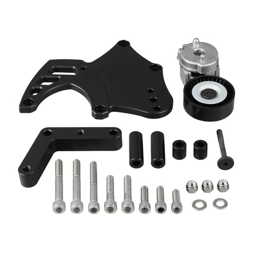A/C Compressor Bracket TD944-Silver-T for GM Engine LSX LS1 LS2 LS3 LS6 L76 Sanden 508 709 - KUDUPARTS