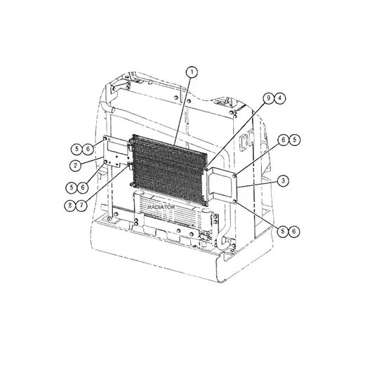 Refrigerant Condenser 488-6612 for Caterpillar CAT 312 313 315 317 320 323 325 326 330 333 335 340 350 352 355 395 - KUDUPARTS