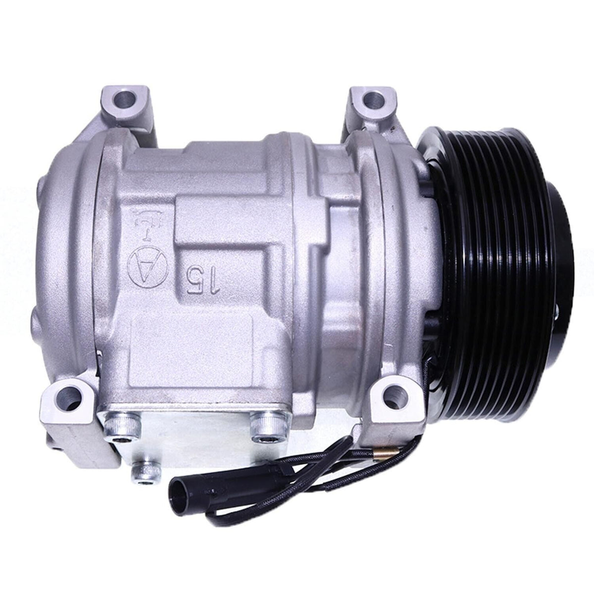 10PA15C A/C Compressor AL176858 for John Deere Tractor 1654 1854 2054 2104 5620 5720 5820 6130 6230 6330 6430 6530 6534 6630 6830 6930 7130 7230 7330 - KUDUPARTS