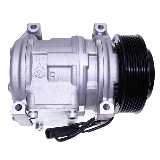 10PA15C A/C Compressor AL176858 for John Deere Tractor 1654 1854 2054 2104 5620 5720 5820 6130 6230 6330 6430 6530 6534 6630 6830 6930 7130 7230 7330 - KUDUPARTS