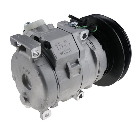10S15C Air Conditioning Compressor 418-S62-3160 for Komatsu Wheel Loader WA100-5 WA150-5 WA200-5 WA250-5 WA270-5 WA320-5 - KUDUPARTS