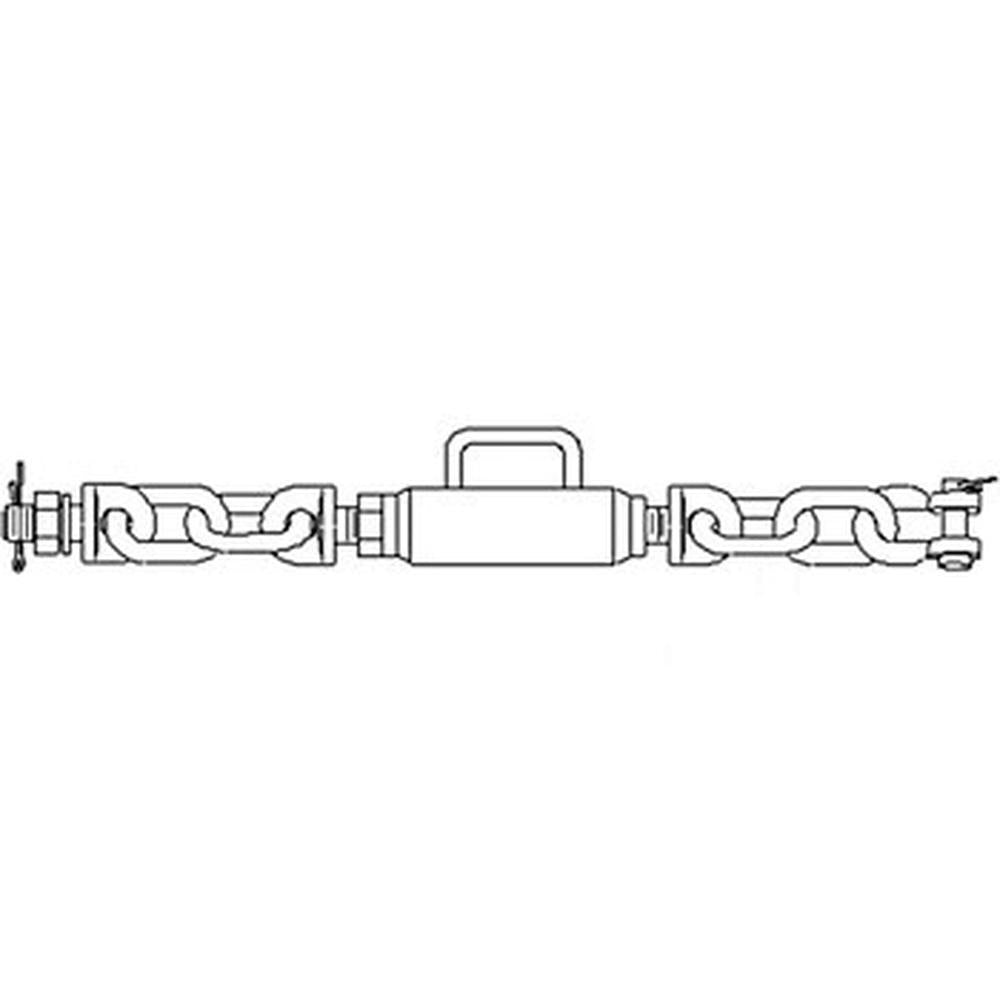 11.75" To 13.5" Universal 3 Point Hitch Stabilizer Sway Check Chain 159-350 873-159350 for Tractor 15HP To 40HP - KUDUPARTS
