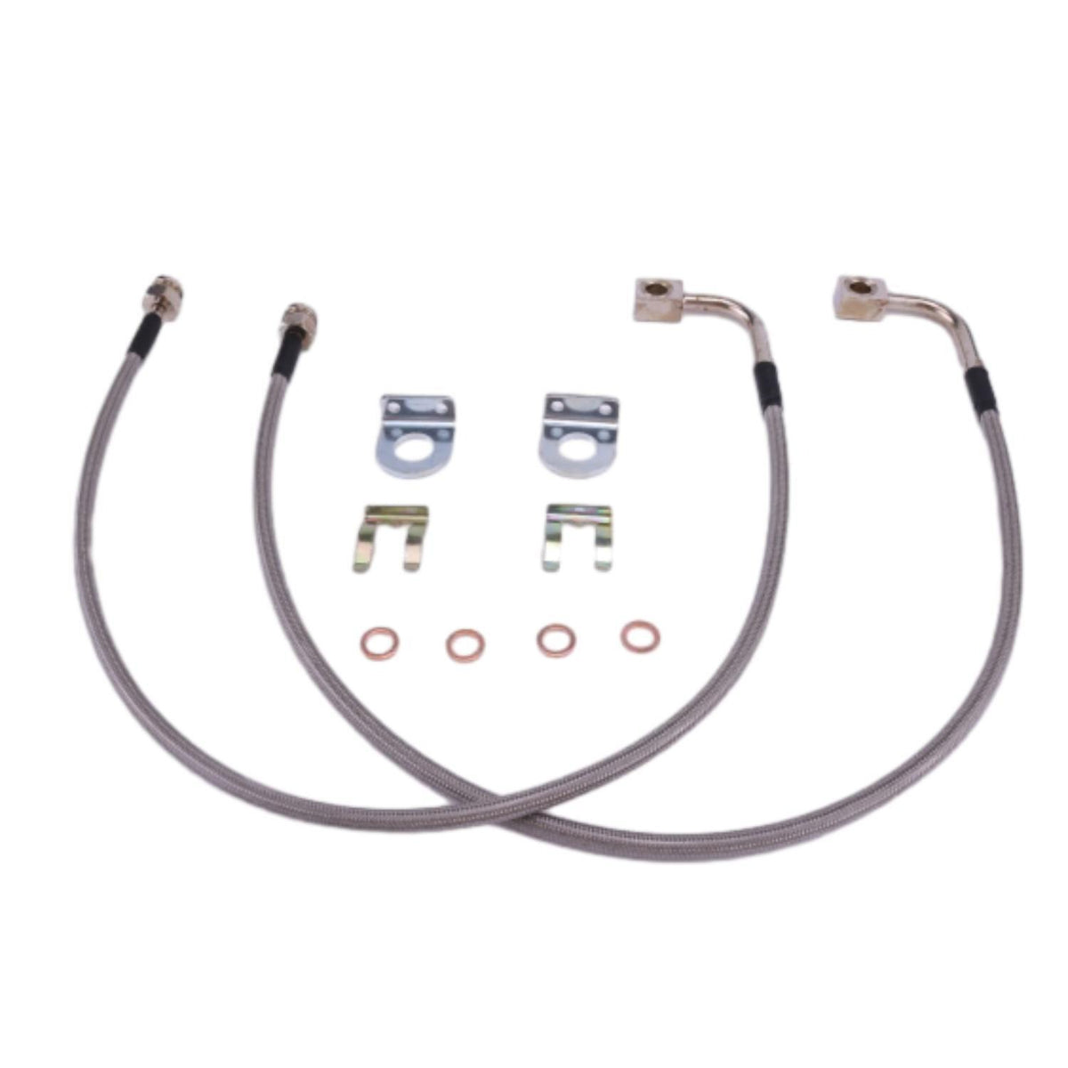 Rough Country GM Extended Front Brake Line 89370 for Chevy Silverado GMC Sierra 2007-2019 1500 2011-2019 2500 3500HD - KUDUPARTS