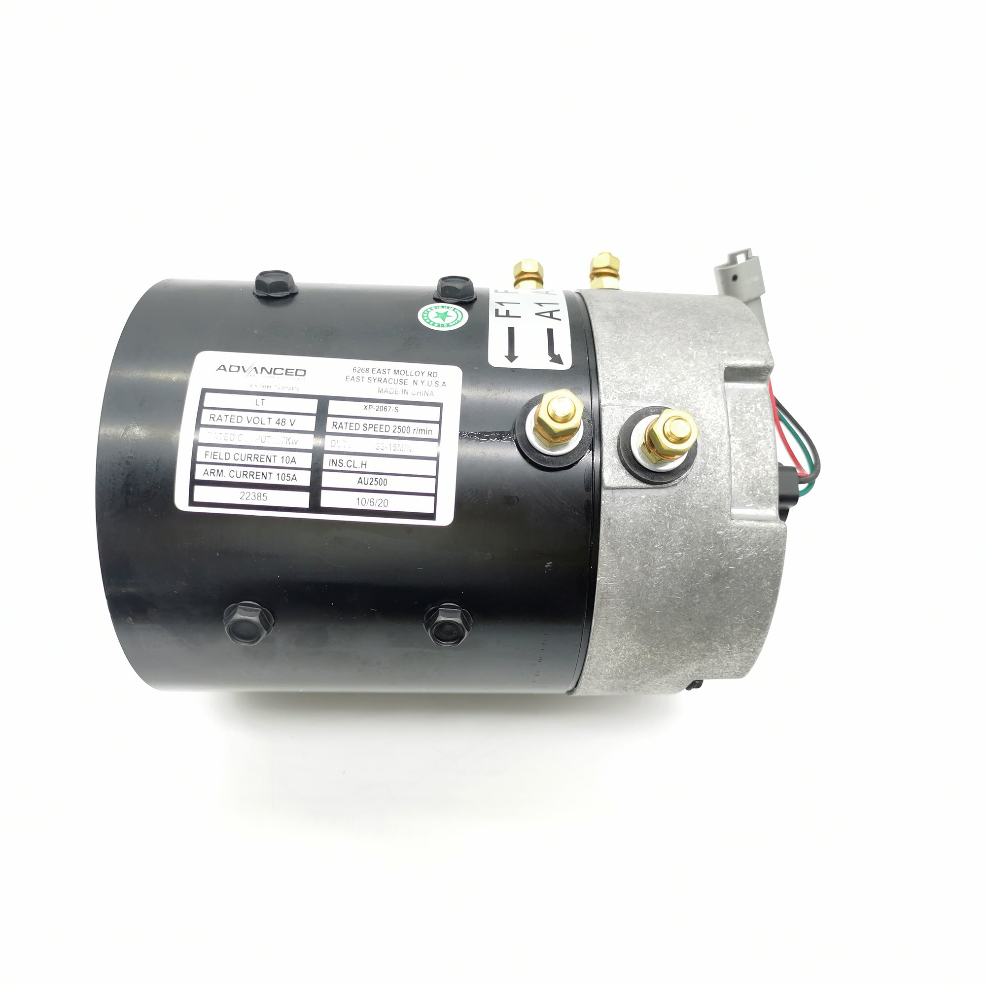 DC SepEx Motor 48V 3.7KW Replace Club Car 102775101 compatible with Electric Vehicle - KUDUPARTS