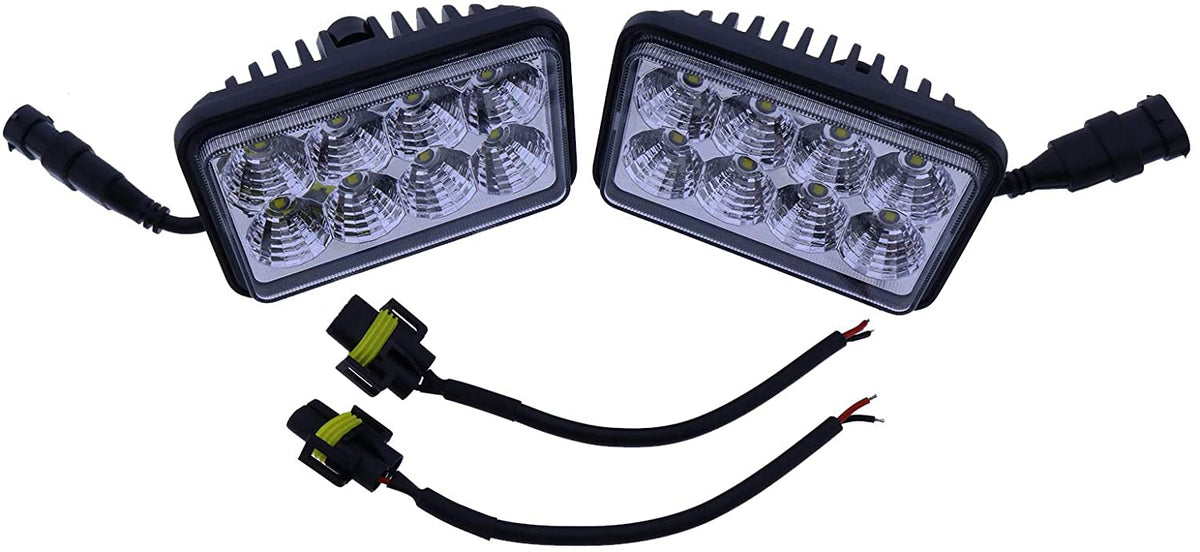 Complete LED Light Kit Compatible with Bobcat Skid Steer 751 753 763 773 863 864 873 883 963 A220 A300 S130 S150 S160 S175 S185 S205 S220 S250 S300 S330 T140 T180 T190 T200 T250 T300 T320 - KUDUPARTS