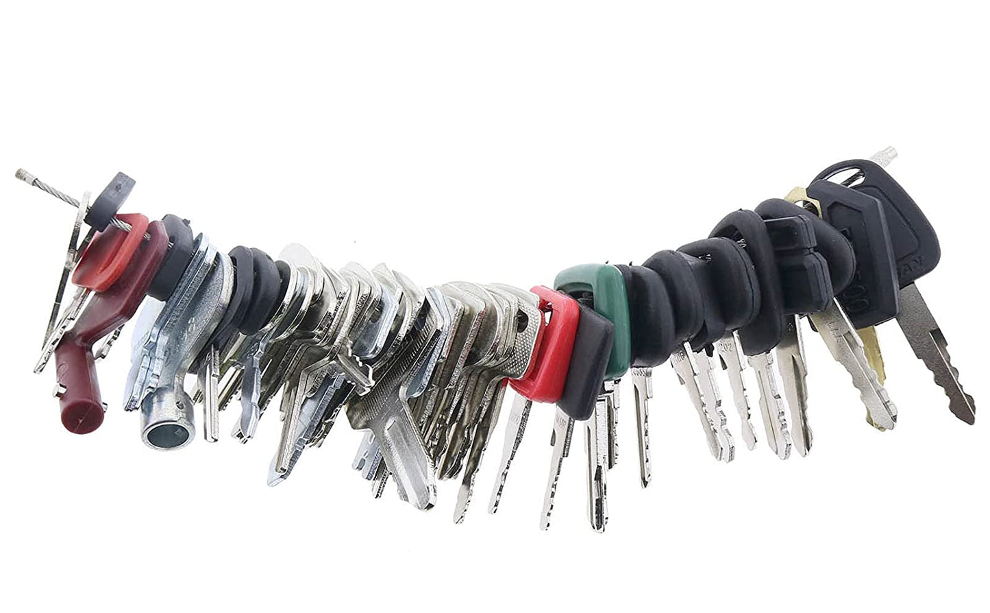 56 Key Set for Bobcat CASE Caterpillar Genie GRADALL HYSTER JCB JLG Komatsu SANY MULTIQUIP KOBELCO New Holland KUBOTA Toyota Volvo & More - KUDUPARTS