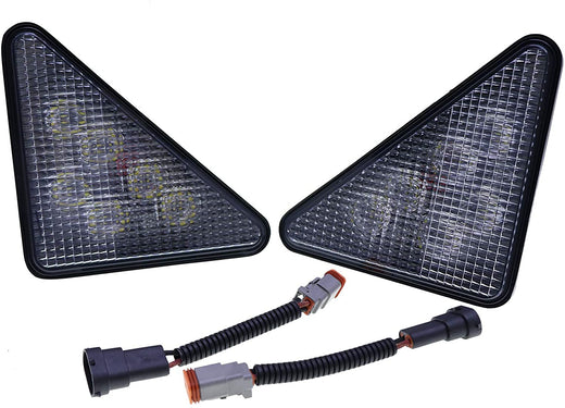 LED Headlight Kit 7259523 7259524 Compatible with Bobcat Loader 751 753 763 773 863 864 873 883 963 A220 A300 S130 S150 S160 S175 S185 S205 S220 S250 S300 S330 T140 T180 T190 T200 T250 - KUDUPARTS