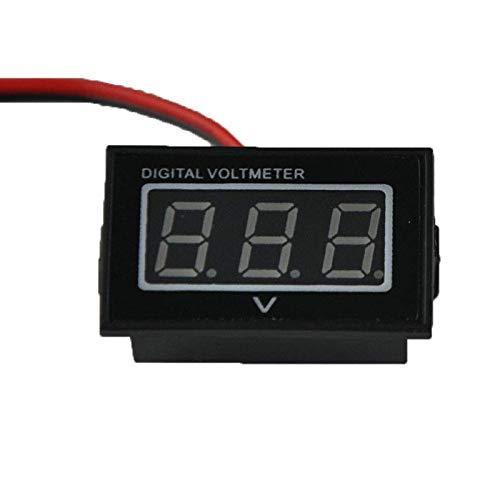 Waterproof Monitor for 12V Battery Meter 2.5-30V DC Auto Gauge Digital Voltmeter LED - KUDUPARTS