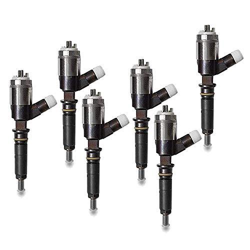 6x Diesel Fuel Injectors 320-0677 Fit for Caterpillar C4.4 C6.6 Engine 320DGC 320DL 323DL Excavators - KUDUPARTS