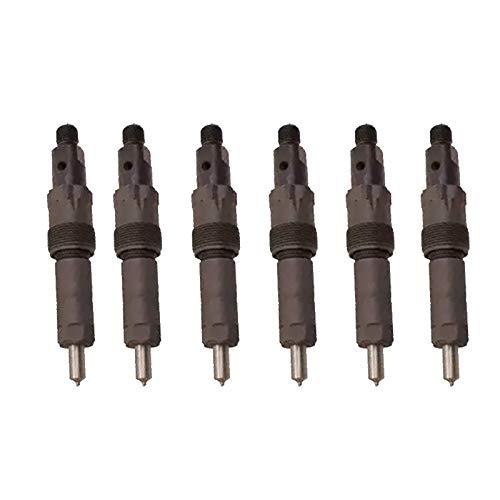New 6PCS AR74665 Fuel Injectors for John Deere Tractors 4050 4250 4430 4440 - KUDUPARTS