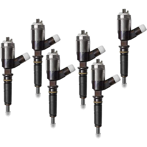 (6) Fuel Injectors 320-0677 Fit for Caterpillar C4.4 C6.6 Engine 320DGC 320DL 323DL Excavators - KUDUPARTS