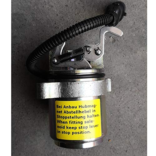 Fuel Shut Off Solenoid 6686715 for Bobcat 863 864 873 883 Skid Steer Loader - KUDUPARTS