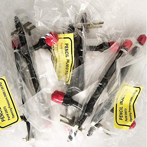 4PCS Pencil Fuel Injectors A140828 20673 for Case 450 450B 455B 1845 1845S 480C 580C 584C 585C 586C DH5 - KUDUPARTS