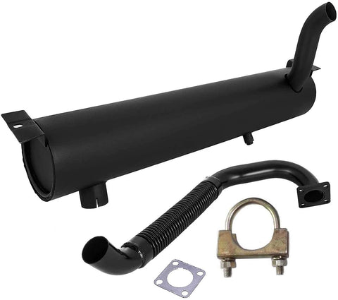 Muffler, Exhaust Pipe & Clamp 7100840 6701151 for Bobcat 751 753 763 773 7753 S130 S150 S160 S175 S185 T140 Skid Steer Loader - KUDUPARTS