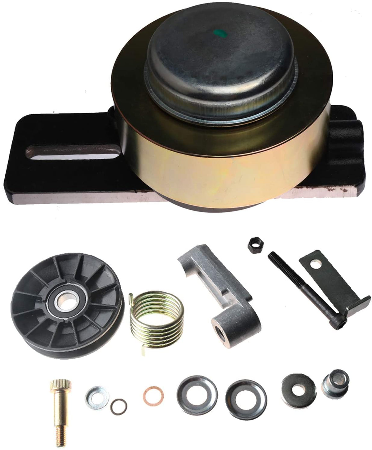 Drive Belt Tensioner 6735884 & Cooling Fan Pulley Kits 6662997 for Bobcat 653 751 753 763 773 7753 S130 S150 S160 S175 S185 S205 T140 T180 T190 - KUDUPARTS