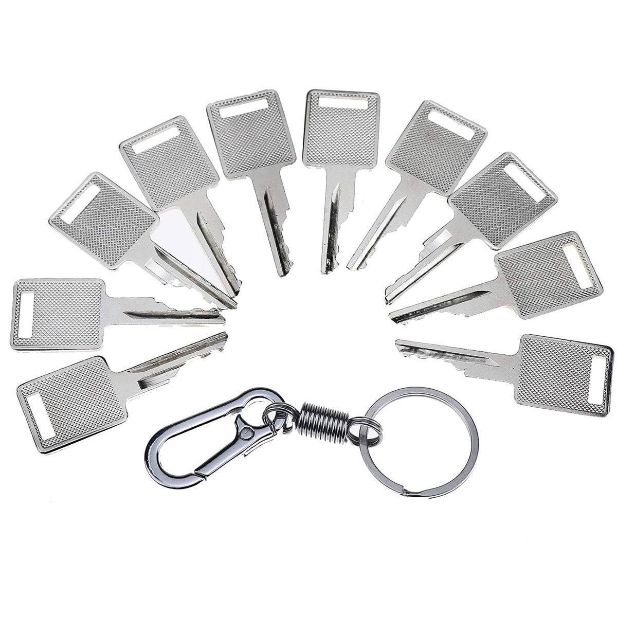Ignition Keys #D250 A77313 6693241 6709527 with Key Chain for Bobcat 863 873 883 963 751 753 763 773 310 313 440 443 453 463 530 533 540 542 542 553 Skid Steer Loader Mini Excavators - KUDUPARTS