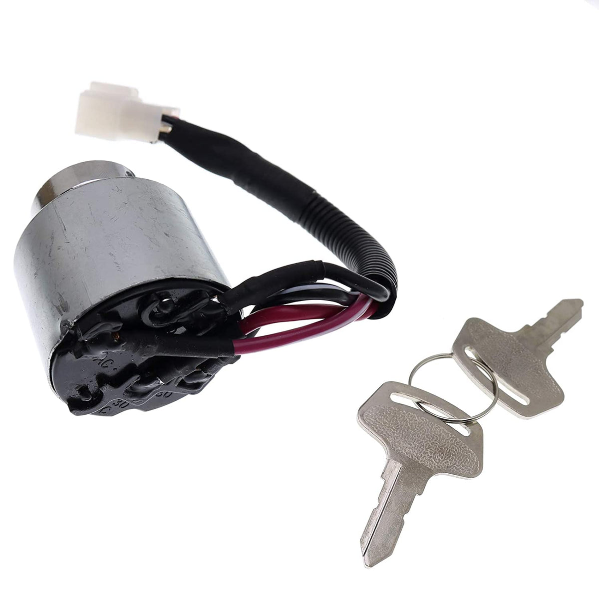 Ignition Switch 66101-55200 66101-55202 for Kubota BX1800D BX2230D G1700 G18 G1800 G18HD G1900 G2000 G2160 G21HD GT1050 GT850 TG1860AU TG1860G G1700 G1800 G1900 - KUDUPARTS