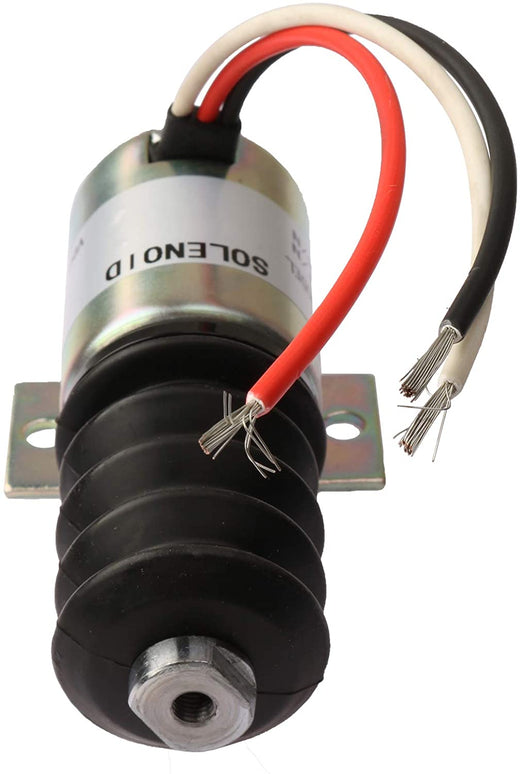 Fuel Shutoff Solenoid AT115077 for John Deere Excavator 690D - KUDUPARTS