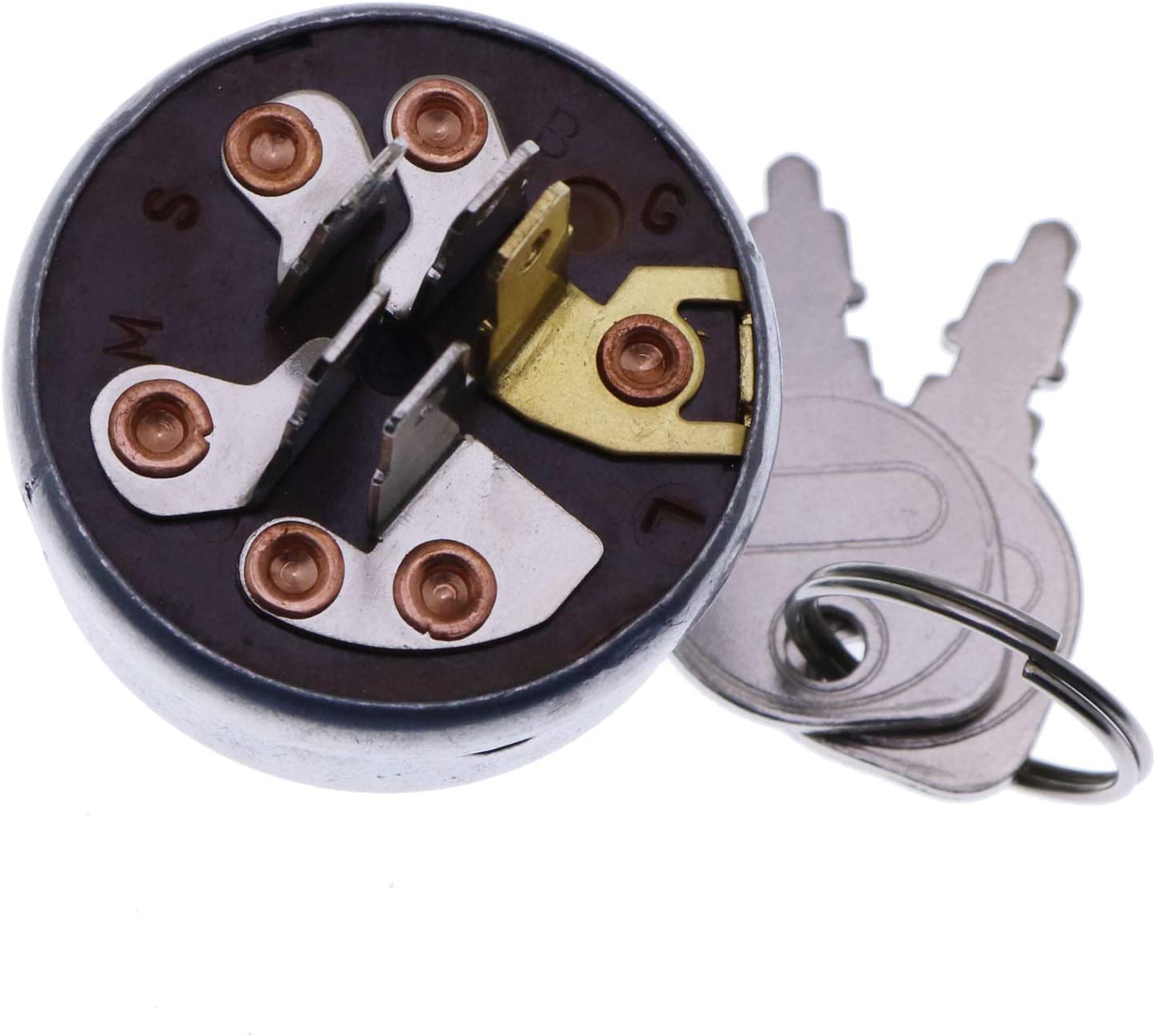 Ignition Switch 430-538 334012 STD365402 532365402 725-0267 23-0660 24695 24688 3621R AM102551 925-0267A for Poulan Husqvarna Craftsman MTD Toro John Deere Dixon 539125010 4197 - KUDUPARTS