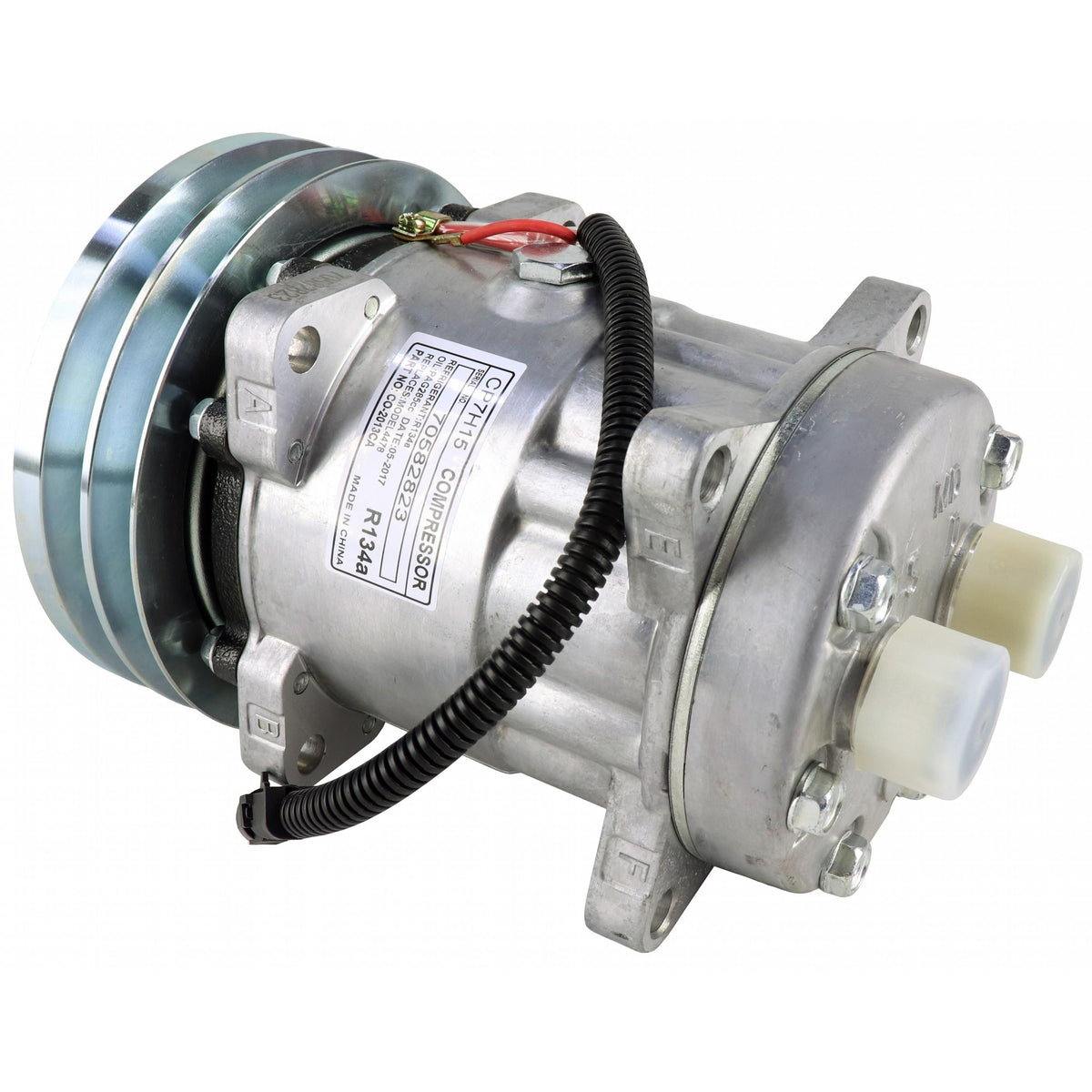 SD7H15 A/C Compressor 1999755C3 for CASE Tractor 3220 3230 4210 4230 4240 5120 5130 5250 7210 MX110 MX170 2166 2188 - KUDUPARTS