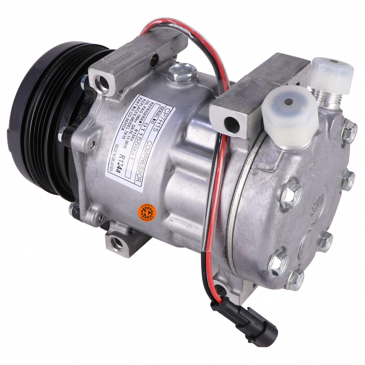 12V SD7H15 A/C Compressor 84290377 for New Holland Tractor T4.105 T4.110F T5.105 T5.115 T4.55 T4.65 T5.95 T4.85 - KUDUPARTS