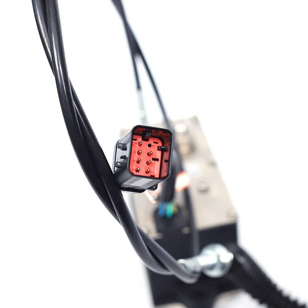 Throttle Motor Governor Assembly with Double Cables 7 Pins 309-5954 227-5212 for Caterpillar CAT Excavator 320C 320D - KUDUPARTS