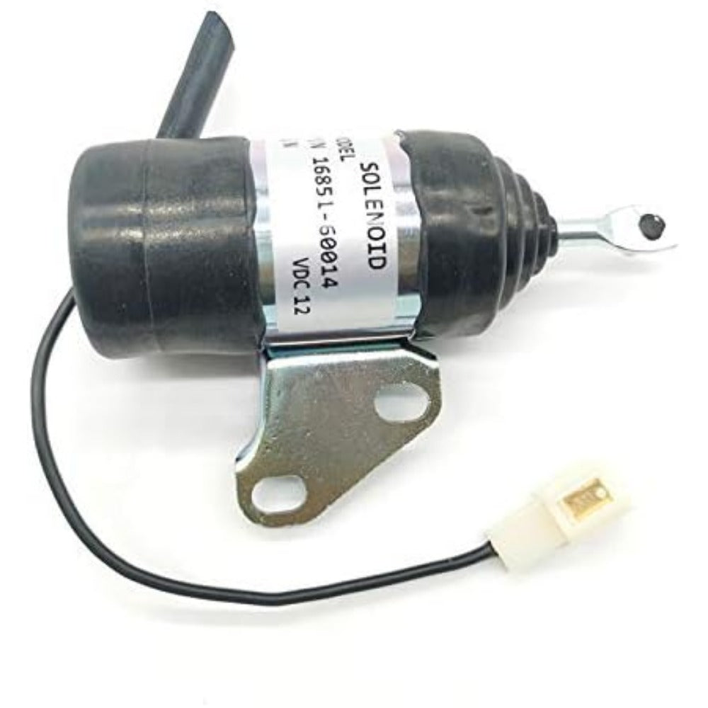 Fuel Shut Off Solenoid 12V 16851-60014 052600-4531 for Kubota BX2230D RTV900R RTV900T B7410D BX1500D BX1800D D902 D722 G1700 G1800 G1800S G1900 G1900S G2160 G2160DS - KUDUPARTS