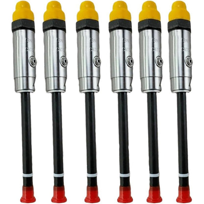 6 Pcs Fuel Injector 7W-7026 0R-3423 for Caterpillar CAT Engine 3406B 3412 Tractor D9R D9 GC - KUDUPARTS
