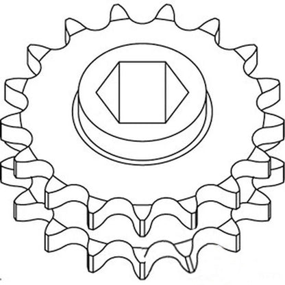 Sprocket AE39301 for John Deere Baler 330 335 375 385 430 435 446 447 456 457 466 467 530 535 546 547 556 557 566 567